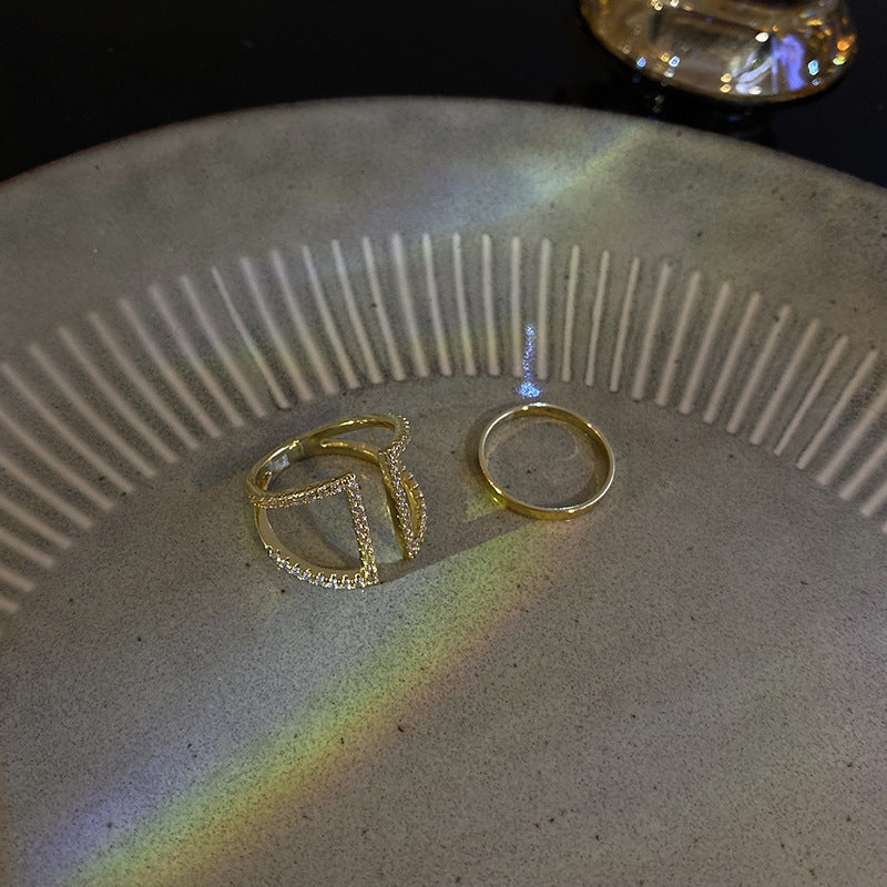 TWO PIECE SET RINGS