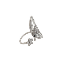 Load image into Gallery viewer, BUTTERFLY FLOWER RING
