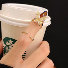 Load image into Gallery viewer, BUTTERFLY DIAMOND RING FINGER
