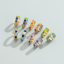 Load image into Gallery viewer, LOVE RING GOLD-TURQUOISE.
