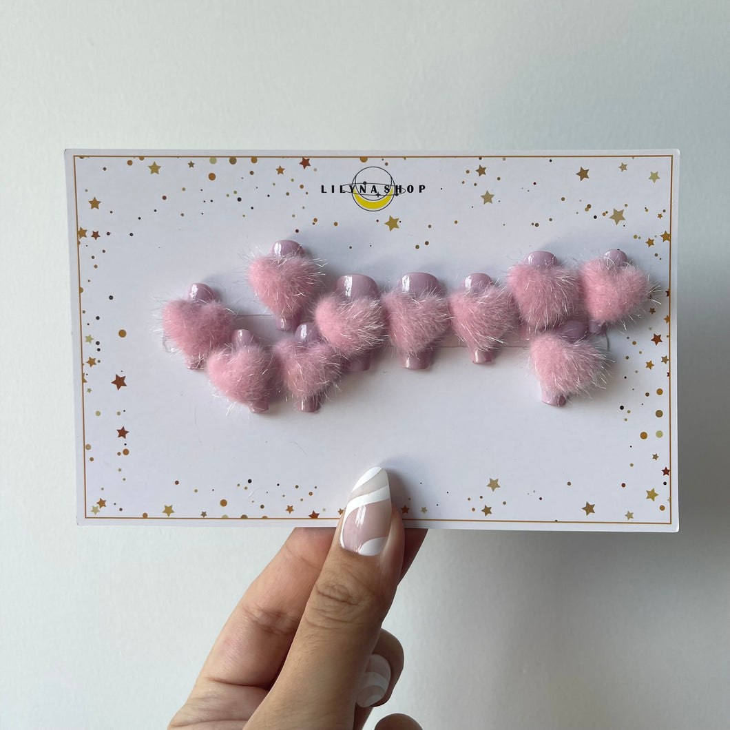 【HANDMADE】PINK PRINT POM POM