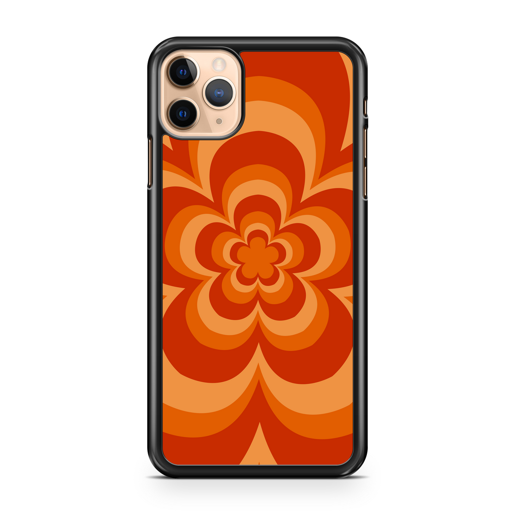 Orange Flower Power Phone Case