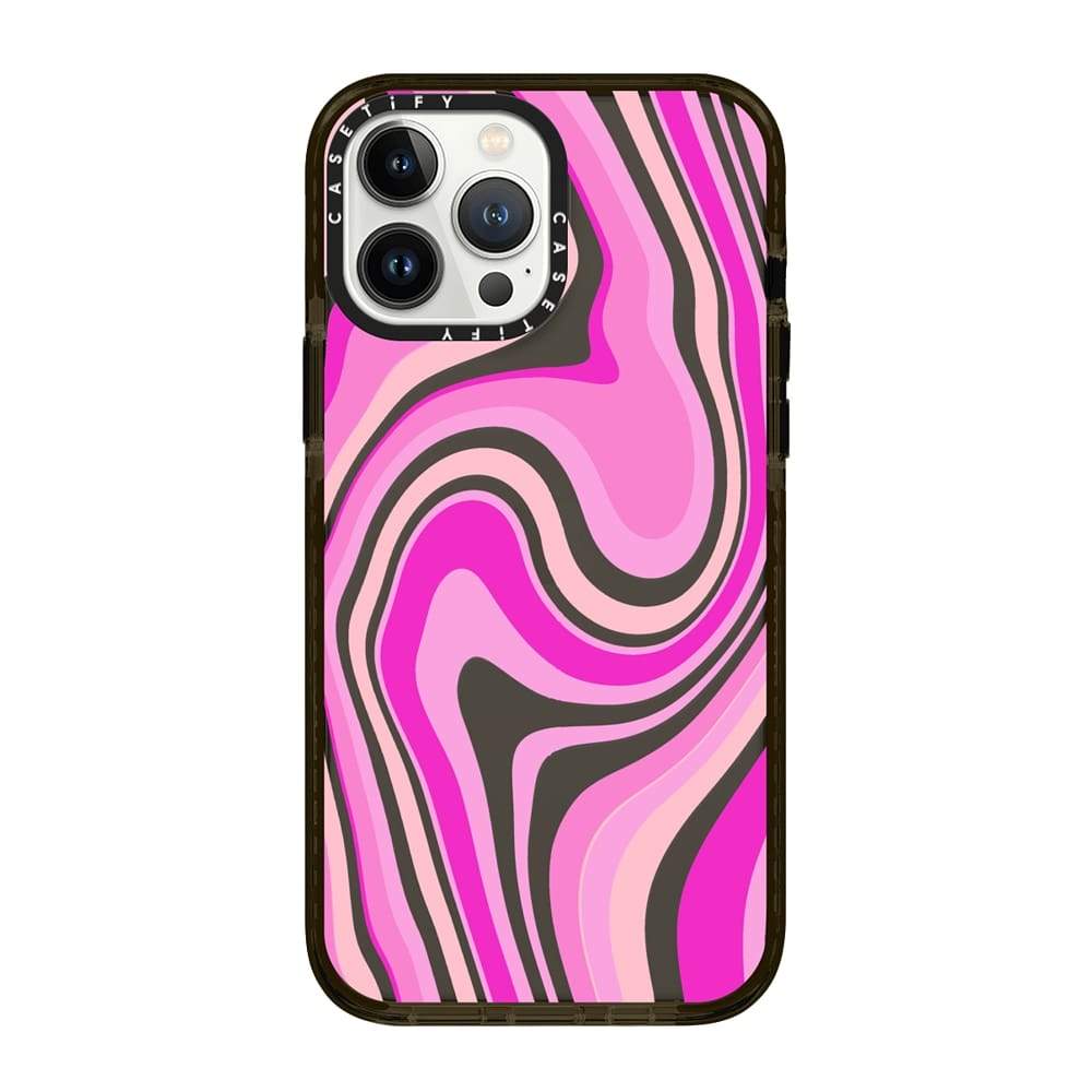 pink swirls transparent pattern